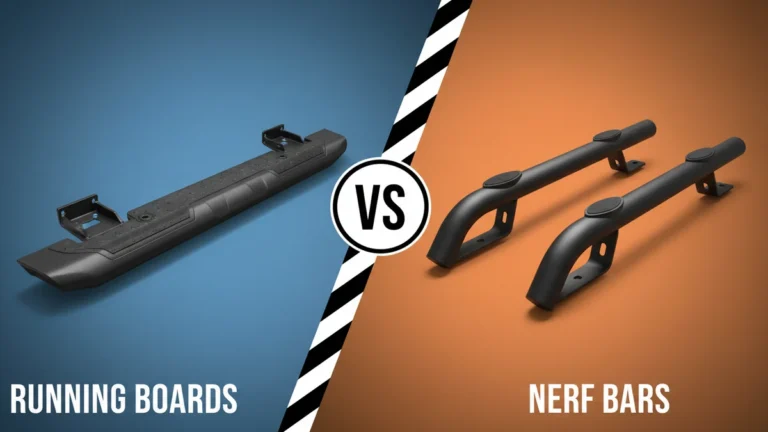 Running Boards vs Nerf Bars side-by-side comparison
