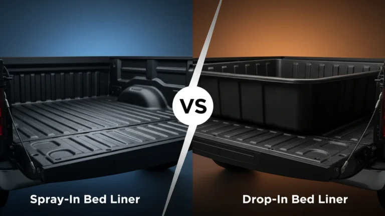Spray-In Bed Liner vs Drop-In Bed Liner side-by-side comparison