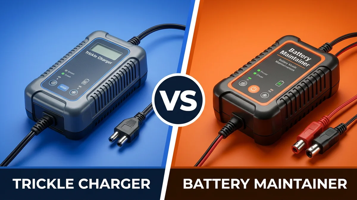 Trickle Charger vs Battery Maintainer side-by-side comparison