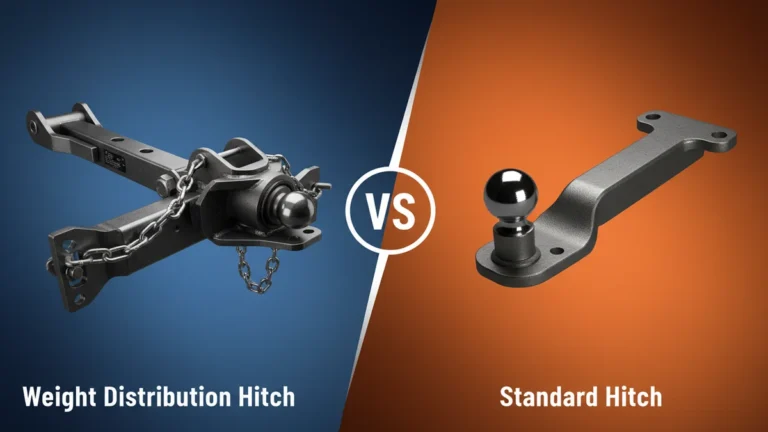 Weight Distribution Hitch vs Standard Hitch side-by-side comparison