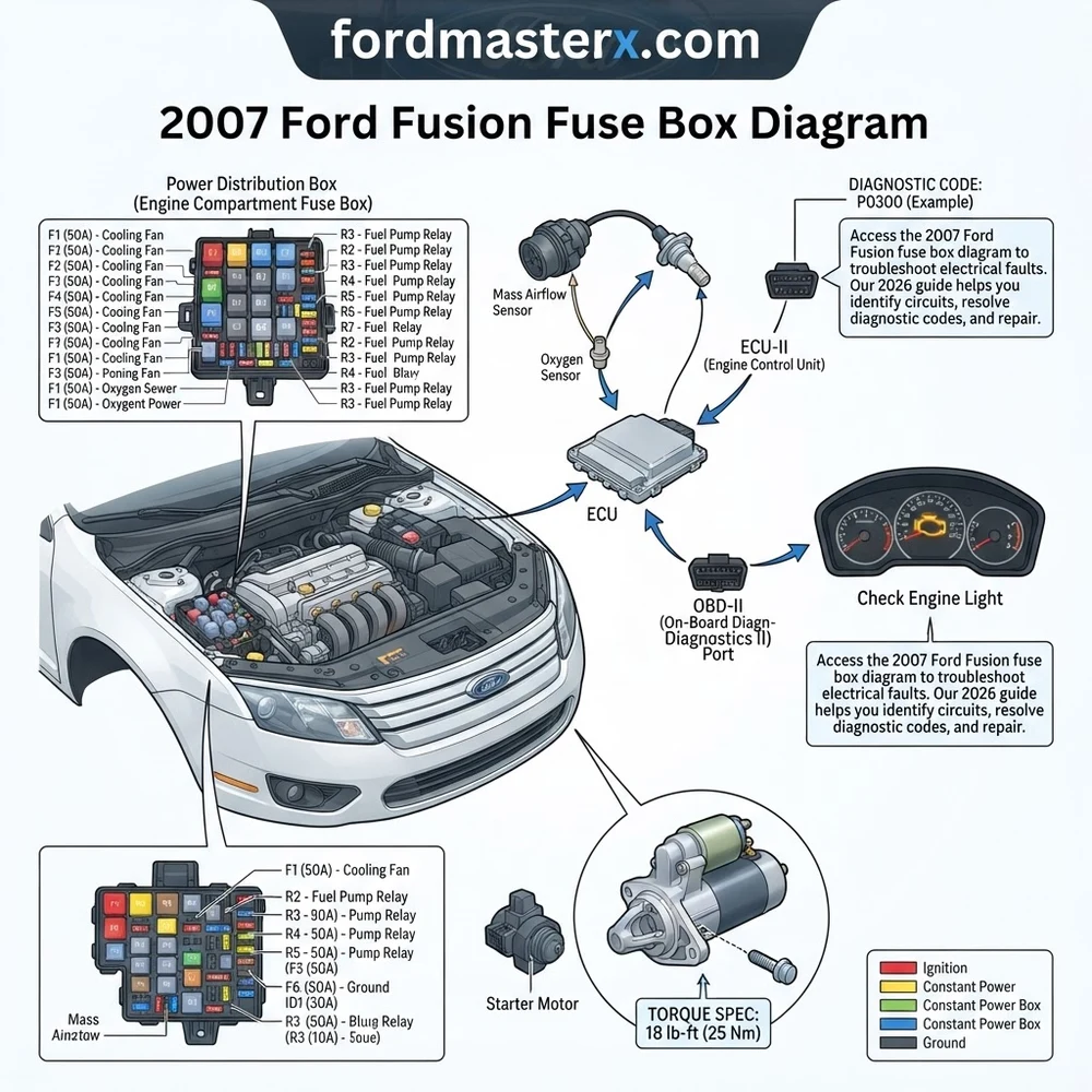 2007 Ford Fusion Fuse Box Diagram: Troubleshooting 2026 2 2007 Ford Fusion Fuse Box Diagram: Troubleshooting 2026