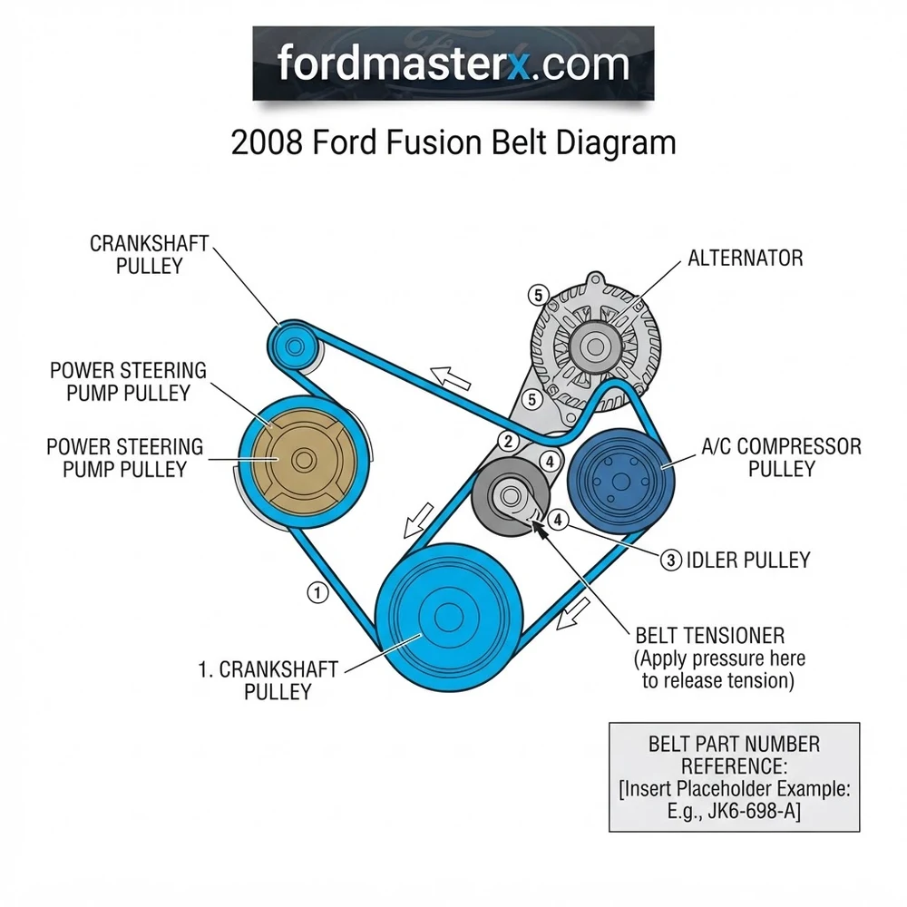 2008 Ford Fusion Belt Diagram: 2026 Routing & Maintenance 2 2008 Ford Fusion Belt Diagram: 2026 Routing & Maintenance