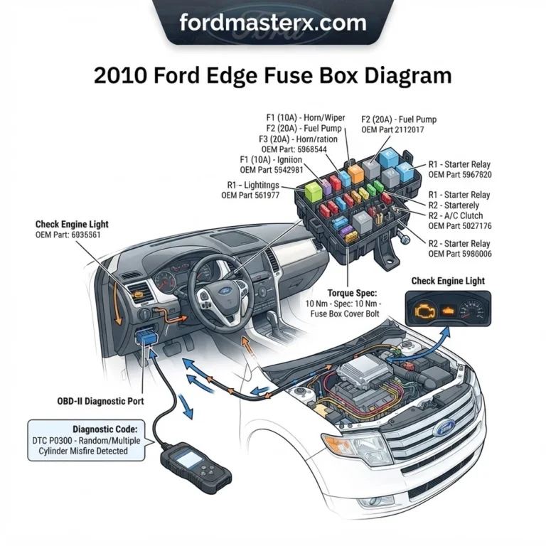2010 Ford Edge Fuse Box Diagram: Repair 2026 10 2010 ford edge fuse box diagram diagram with labeled components and explanations
