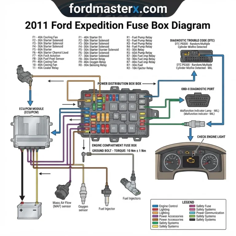 2011 Ford Expedition Fuse Box Diagram: 2026 Troubleshooting Guide 14 2011 ford expedition fuse box diagram diagram with labeled components and explanations