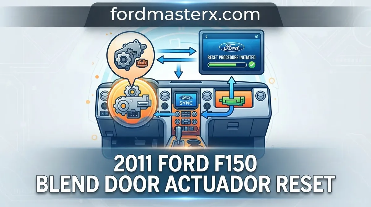 2011 ford f150 blend door actuator reset