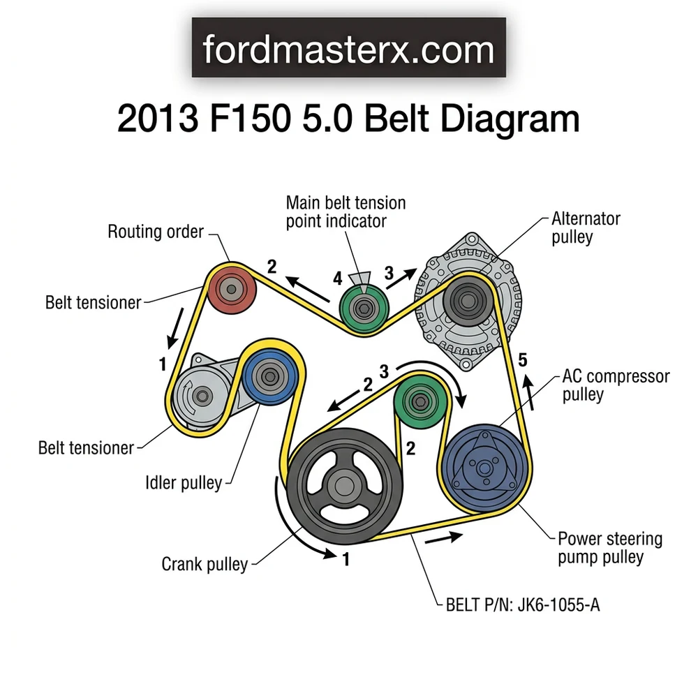 2013 F150 5.0 Belt Diagram: Proper Routing 2026 2 2013 F150 5.0 Belt Diagram: Proper Routing 2026