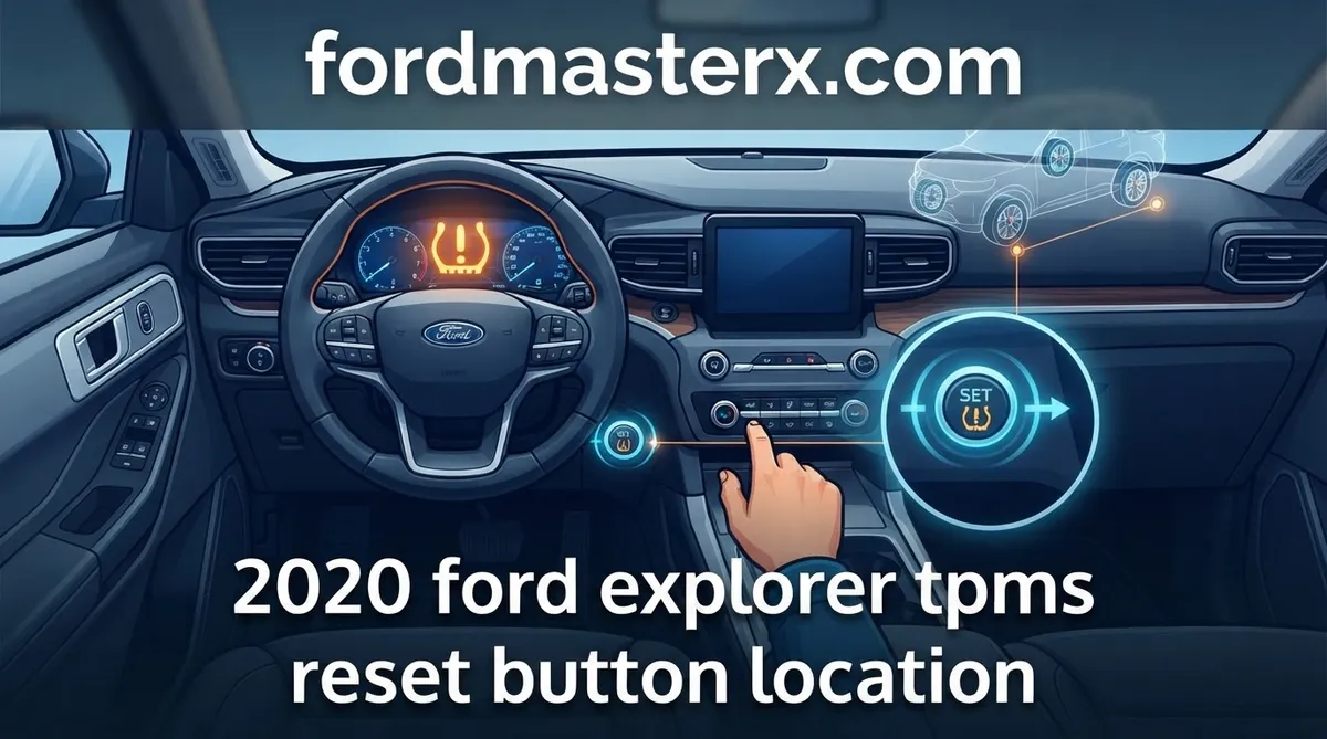 2020 ford explorer tpms reset button location