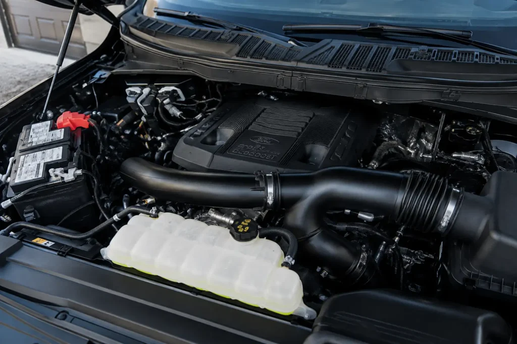 Ford F-150 3.5L EcoBoost V6 engine bay close-up