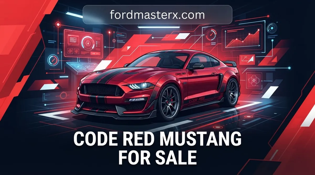code red mustang for sale