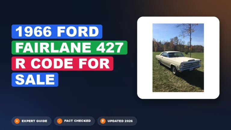 1966 Ford Fairlane 427 R-Code for Sale: Verified Appraisal