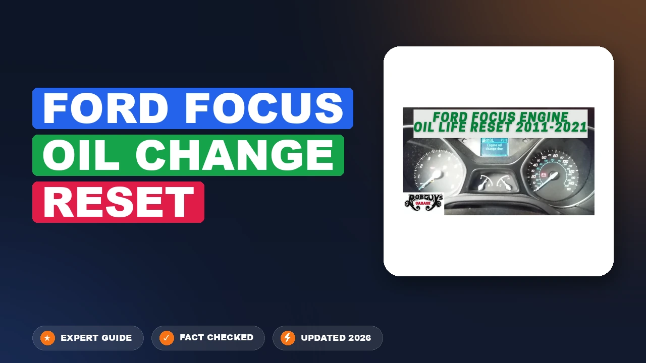 Ford Focus Oil Change Reset: Handled via Steering Controls 1 featured 9154a57c