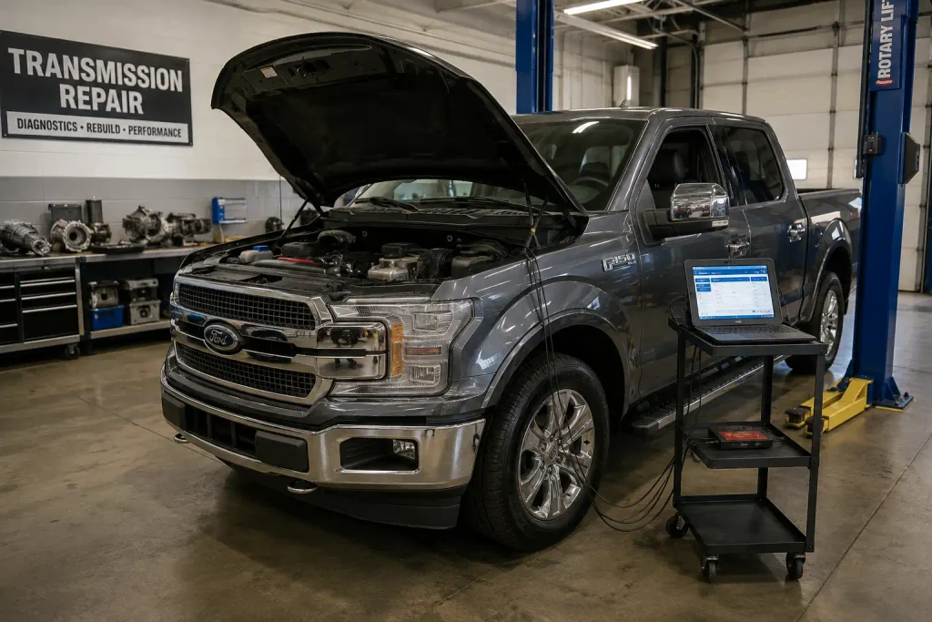 Ford 10R80 transmission problems diagnosed on an F-150