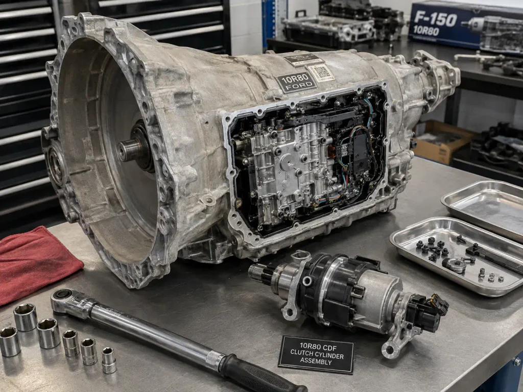 Ford 10R80 transmission CDF drum and valve body components