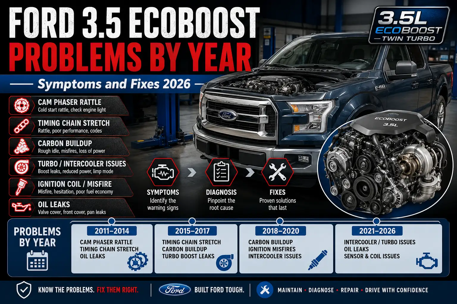 Ford 3.5 EcoBoost Problems: Year, Symptoms and Fixes 2026 1 Ford 3.5 EcoBoost Problems: Year, Symptoms and Fixes 2026