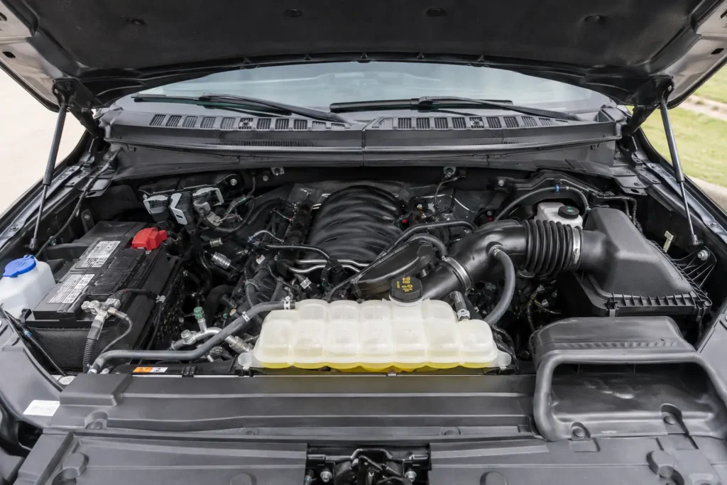 Ford F-150 5.0 Coyote engine bay oil fill cap