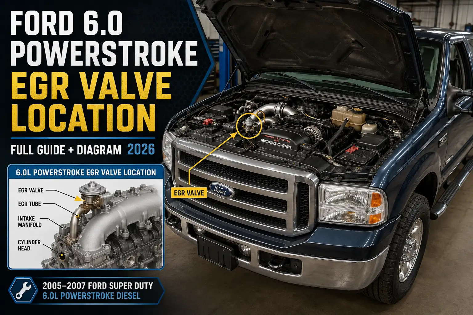 6.0 Powerstroke EGR Valve Location: Full Guide + Diagram
