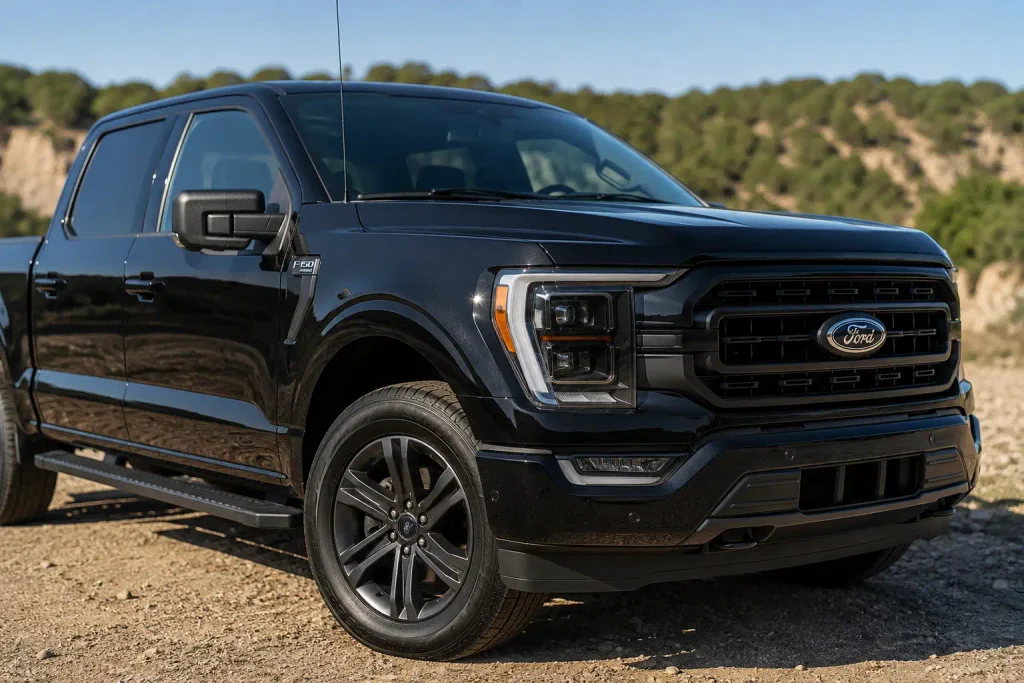 Ford F-150 in Agate Black Metallic paint code UM