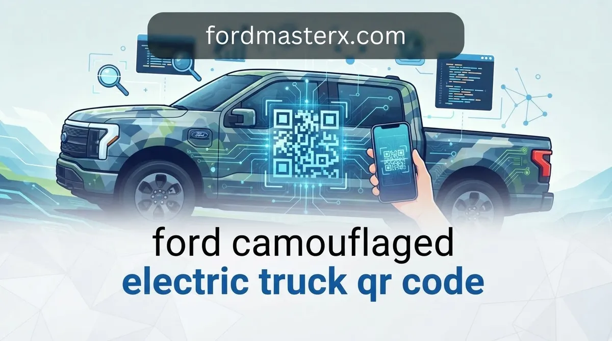 Ford camouflaged electric truck QR code Decoded 2 ford camouflaged electric truck qr code