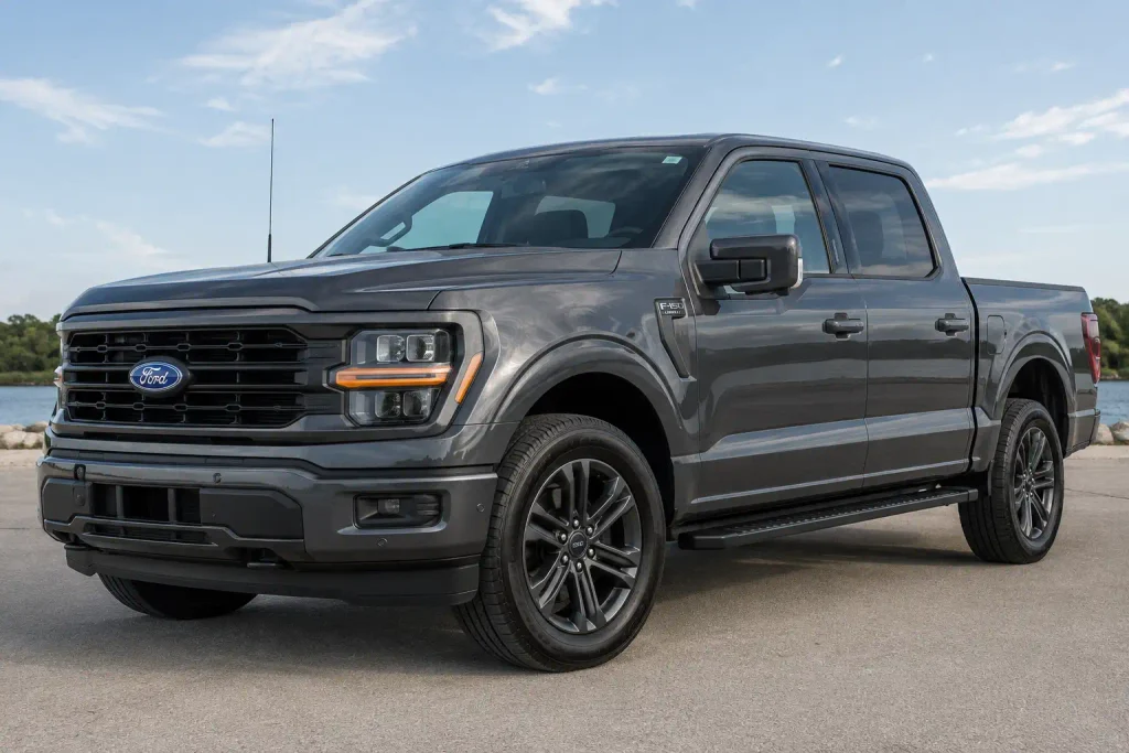 Ford Carbonized Gray Paint Code: M7 by Model and Year 2026 2 Ford Carbonized Gray paint code M7 shown on F-150 exterior