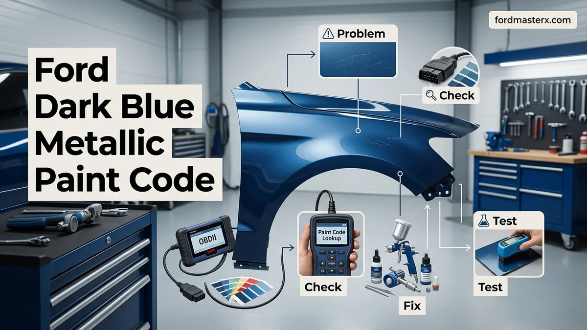 ford dark blue metallic paint code featured
