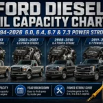 Ford Diesel Oil Capacity Chart: 1994-2026, 6.0, 6.4, 6.7 & 7.3 Power Stroke 10 ford diesel oil capacity chart