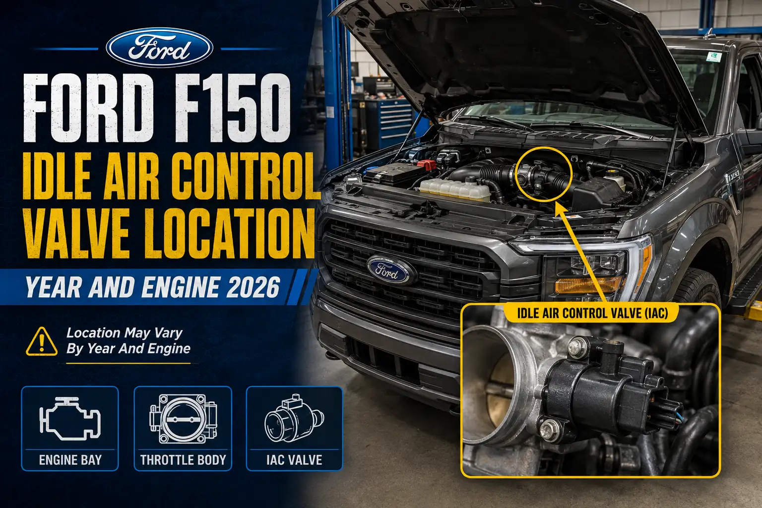 Ford F150 Idle Air Control Valve Location: Year and Engine 2026