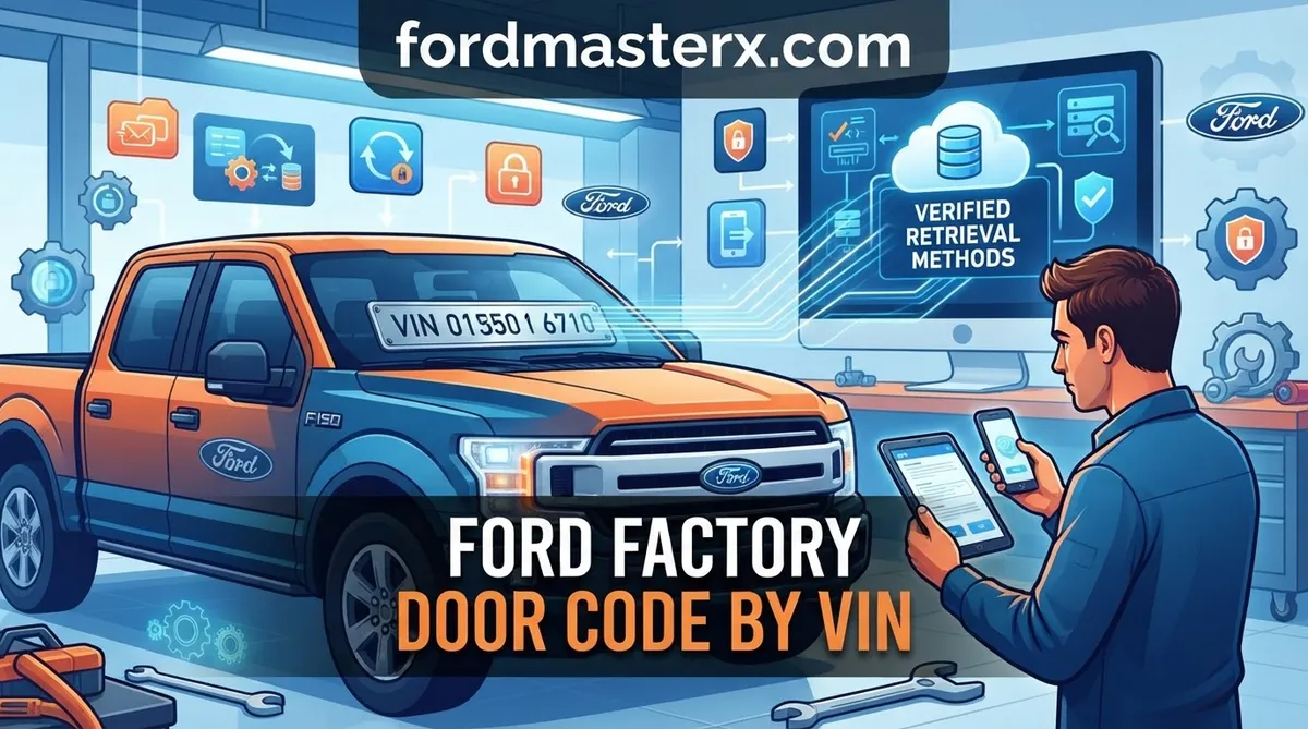 ford factory door code by vin