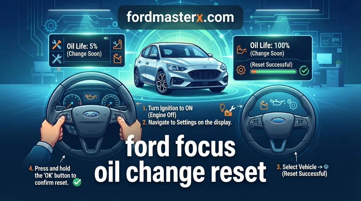 Ford Focus Oil Change Reset: Handled via Steering Controls 2 ford focus oil change reset