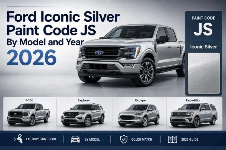 Ford Iconic Silver Paint Code JS by Model and Year 2026