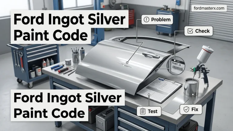Ford Ingot Silver Paint Code Real 2026 Guide and Proven Fix