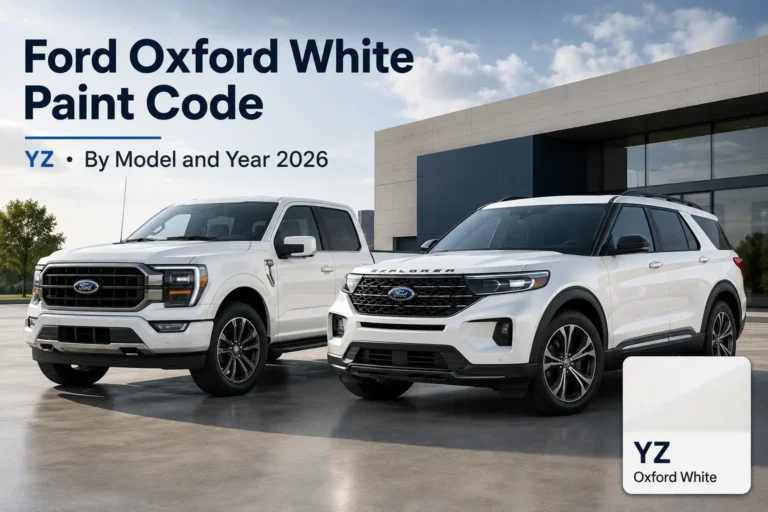 Ford Oxford White Paint Code YZ by Model and Year 2026