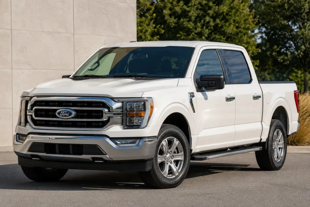 Ford paint code AZ Star White Metallic Tri-Coat on F-150