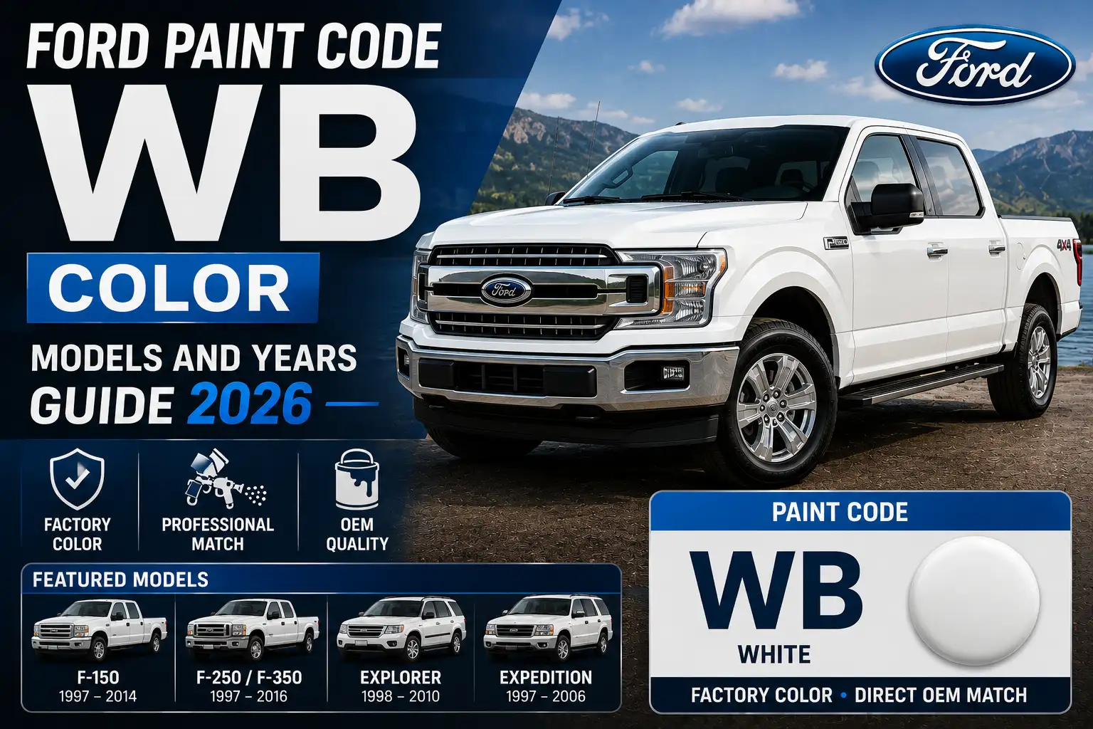 Ford Paint Code WB Color Models and Years Guide 2026 1 Ford Paint Code WB Color Models and Years Guide 2026