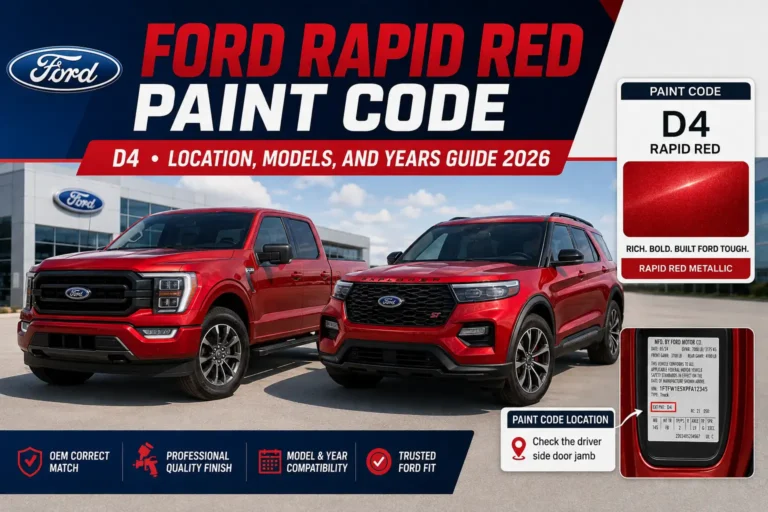 Ford Rapid Red Paint Code D4: Location, Models, and Years Guide 2026 9 Ford Rapid Red Paint Code D4: Location, Models, and Years Guide 2026