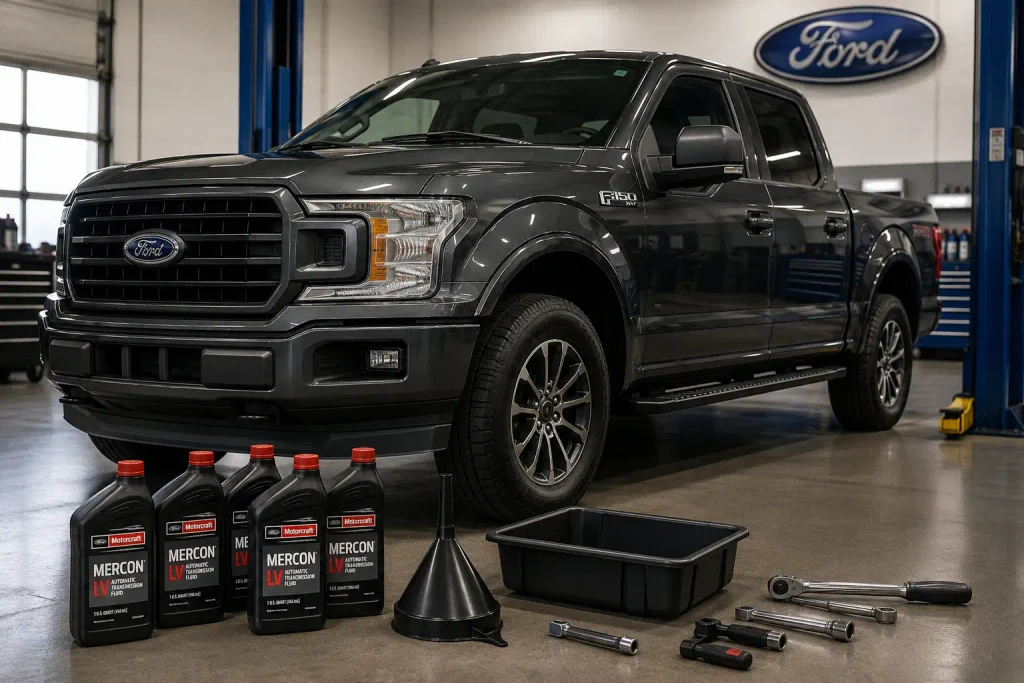Ford transmission fluid capacity chart guide with F150 and transmission fluid