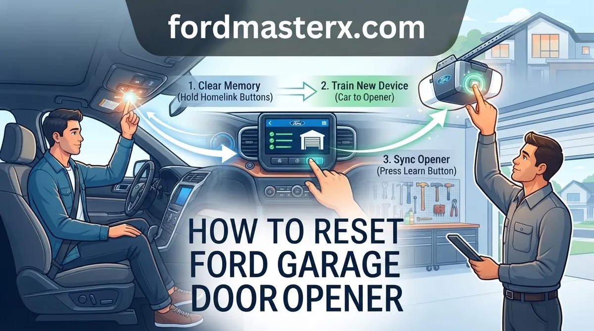 how to reset ford garage door opener