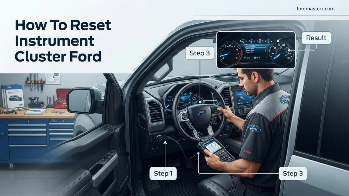 how to reset instrument cluster ford featured