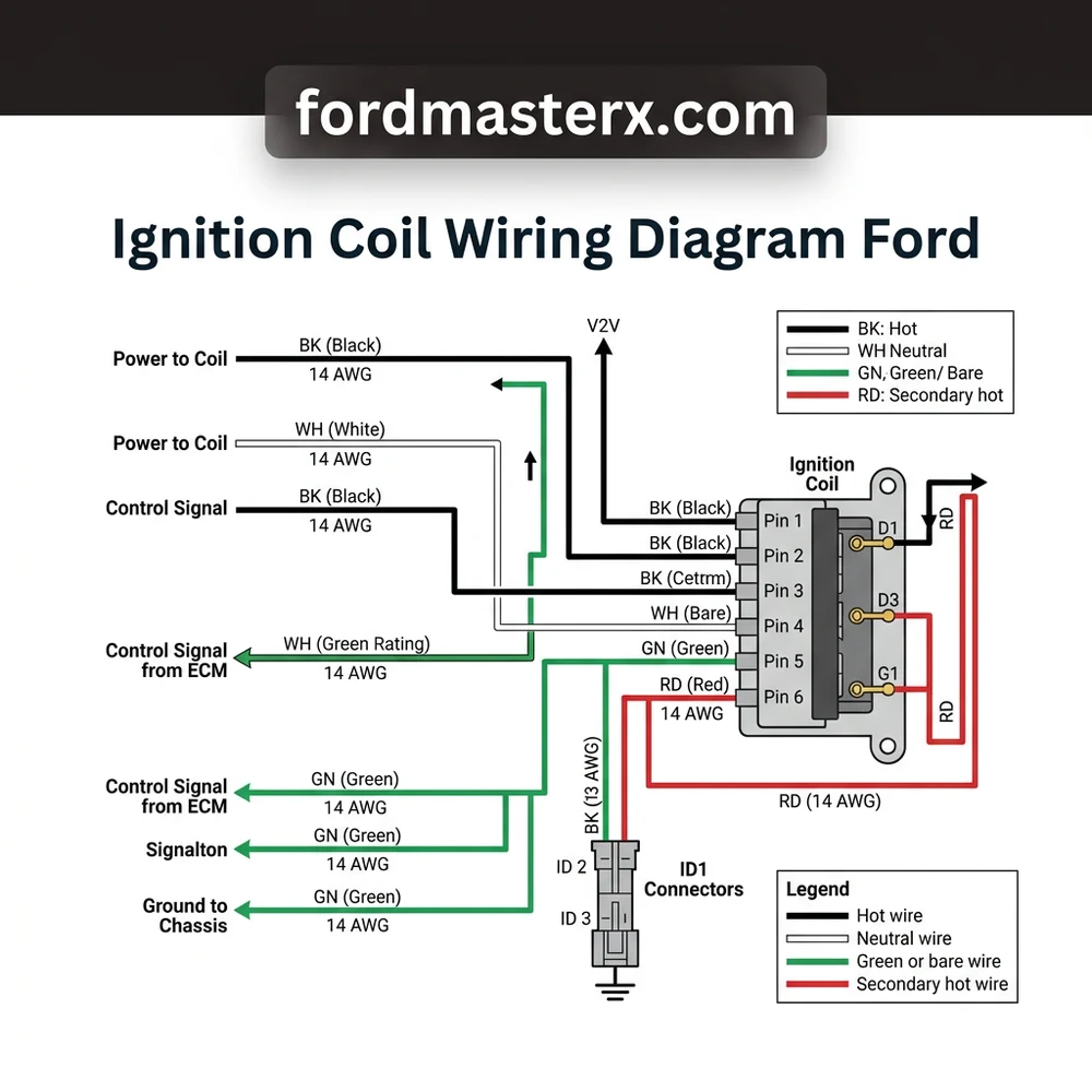 ignition coil wiring diagram ford diagram with labeled components and explanations