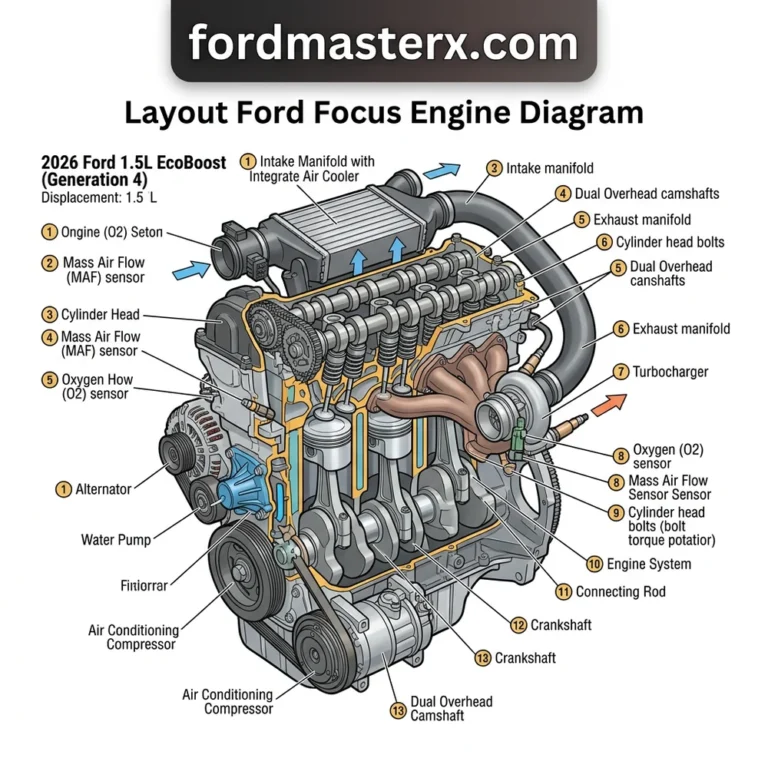 layout ford focus engine diagram diagram with labeled components and explanations
