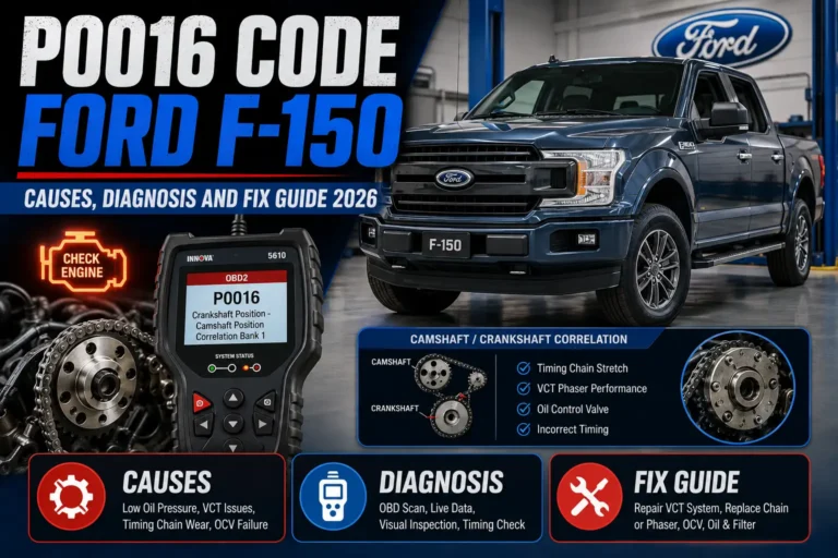 P0016 Code Ford F150 Causes Diagnosis and Fix Guide 2026