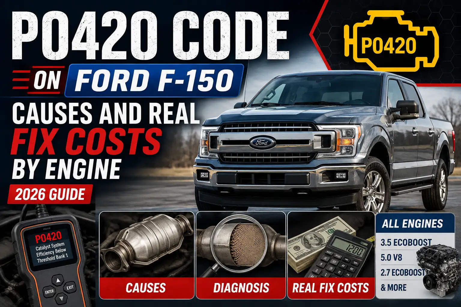 P0420 Code On Ford F-150 Causes And Real Fix Costs By Engine 2026