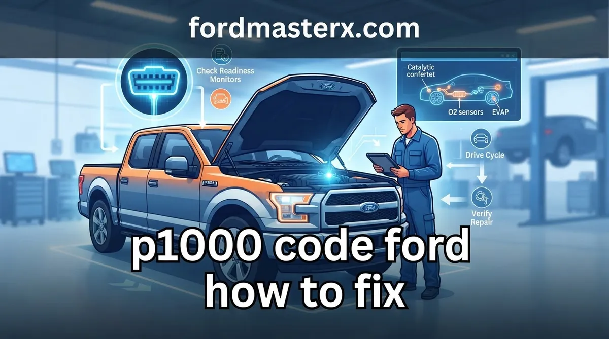 p1000 code ford how to fix