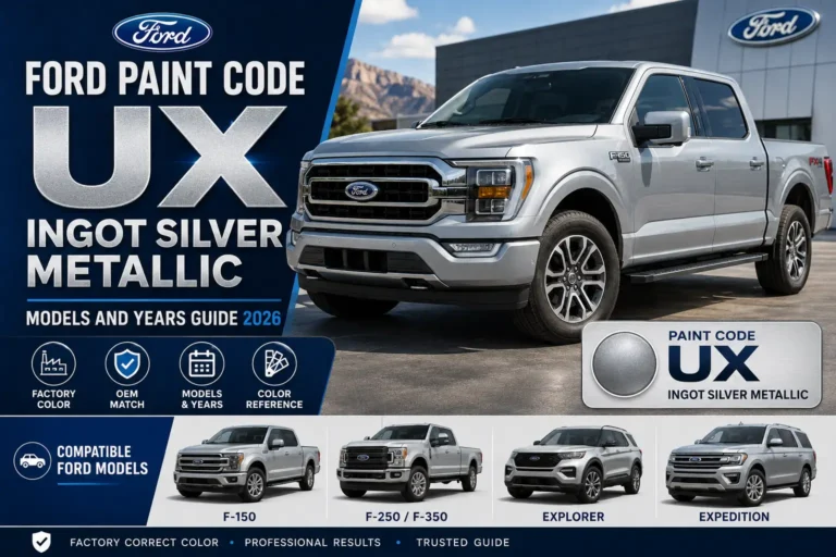 Ford Paint Code UX: Ingot Silver Metallic Guide