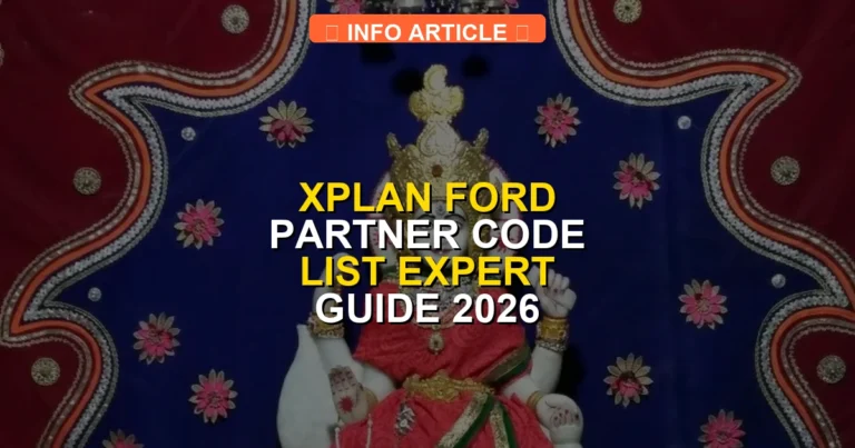 Xplan Ford Partner Code List Expert Guide 2026