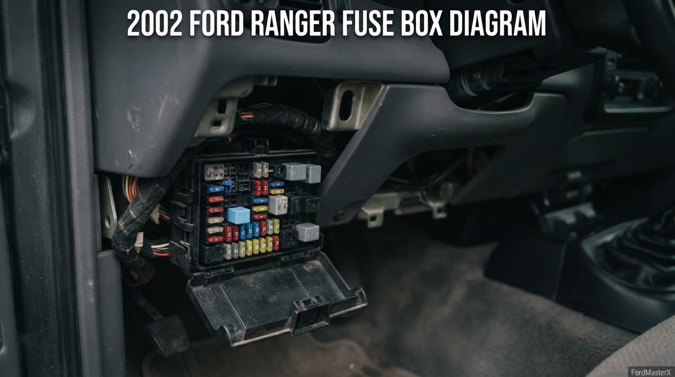 2002 ford ranger fuse box diagram reference chart from FordMasterX