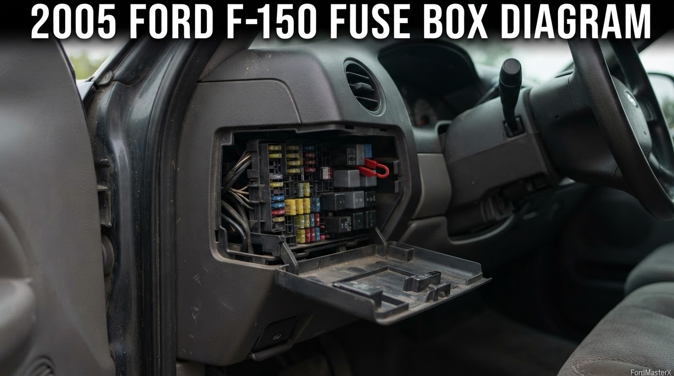 2005 ford f150 fuse box diagram reference chart from FordMasterX
