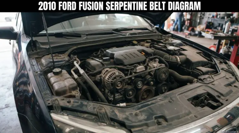 2010 Ford Fusion Serpentine Belt Diagram: Routing and Tensioner Specs by Engine 19 2010 ford fusion serpentine belt diagram reference chart from FordMasterX