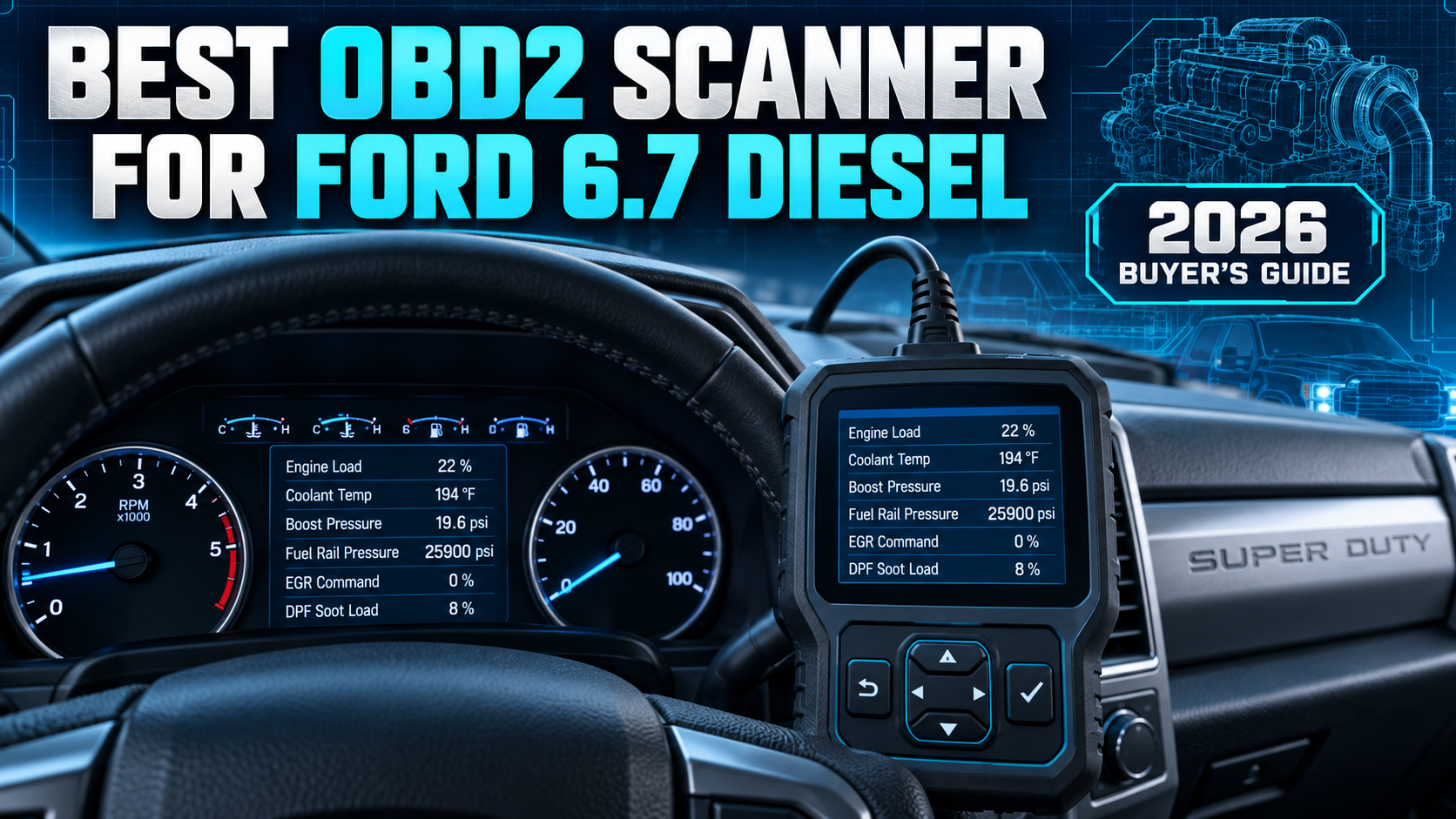 7 Best OBD2 Scanners for Ford 6.7 Diesel 2026 - Powerful Diagnostic Picks 1 best obd2 scanner for ford 67 diesel 2026