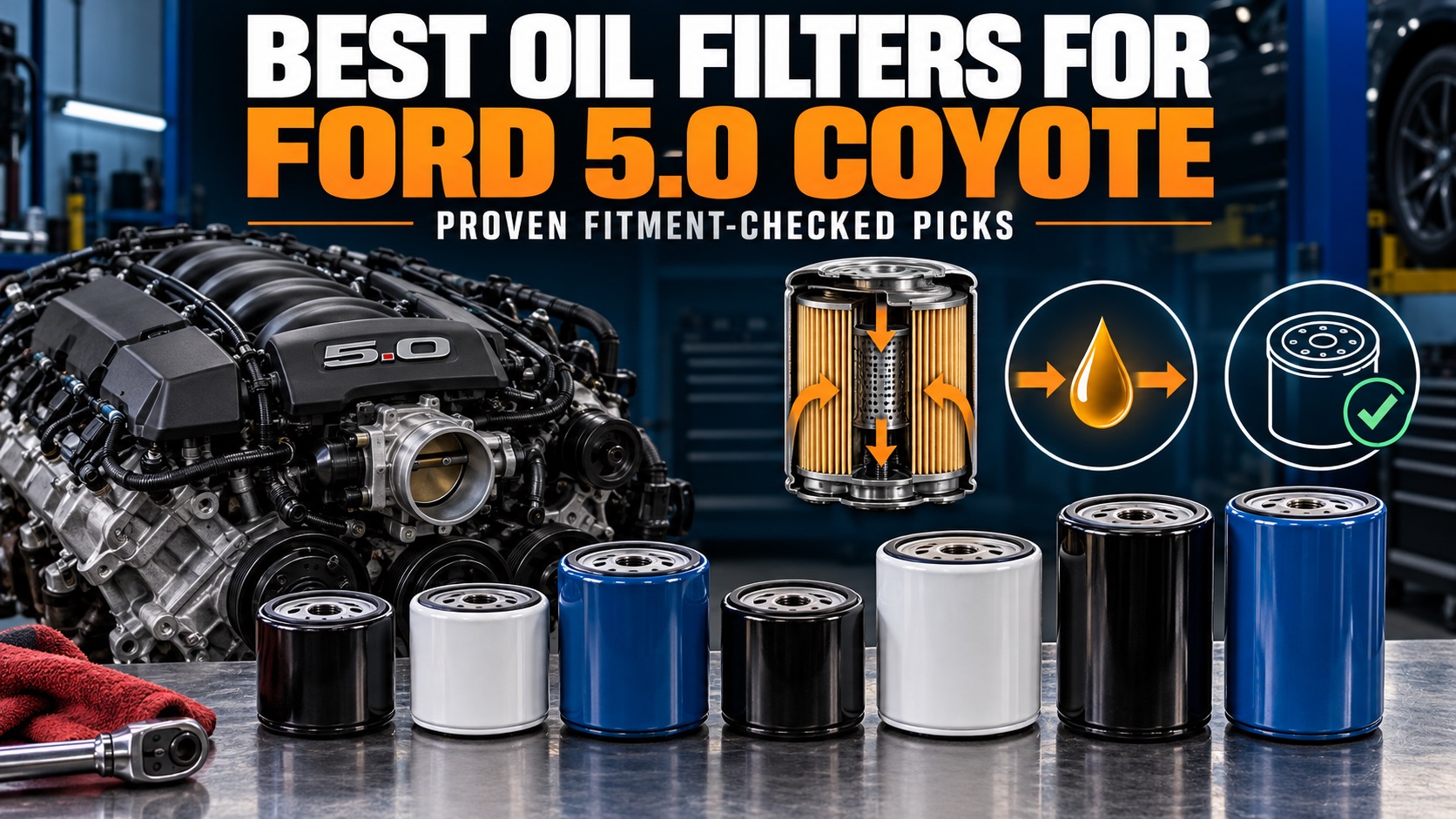 7 Best Oil Filters for Ford 5.0 Coyote 2026 - Proven Fitment-Checked Picks 1 7 Best Oil Filters for Ford 5.0 Coyote