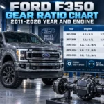 Ford F350 Gear Ratio Chart: 2011-2026 Year and Engine
